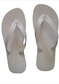 WHITE WEDDING FLIP FLOPS