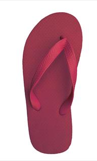 SOLID COLOR RUBBER FLIP FLOPS