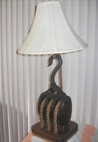 The Dove Nautical Lamp made from one of